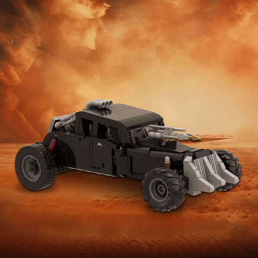MOC Mad Max Fury Road Black Building Blocks Combat Truck Building Bricks MOC - ToylandEU