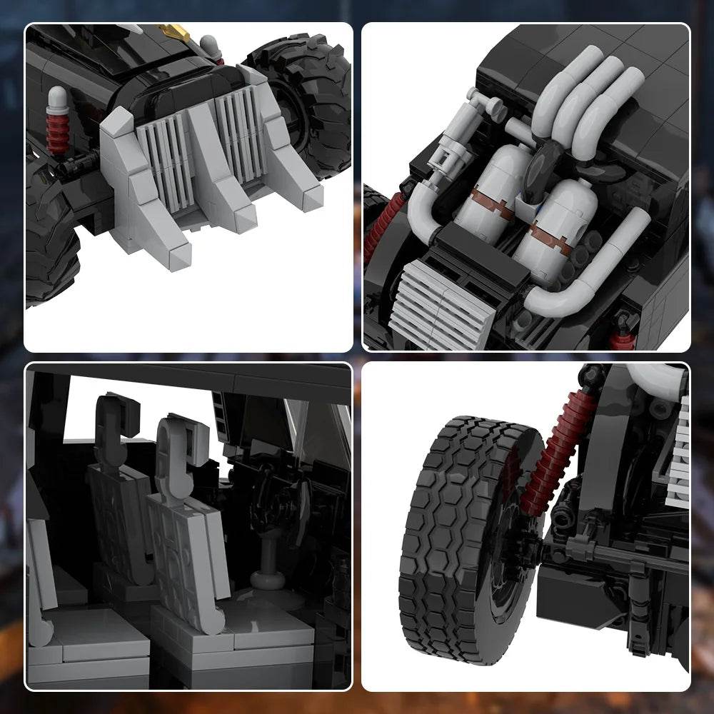 MOC Mad Max Fury Road Black Building Blocks Combat Truck Building Bricks MOC - ToylandEU