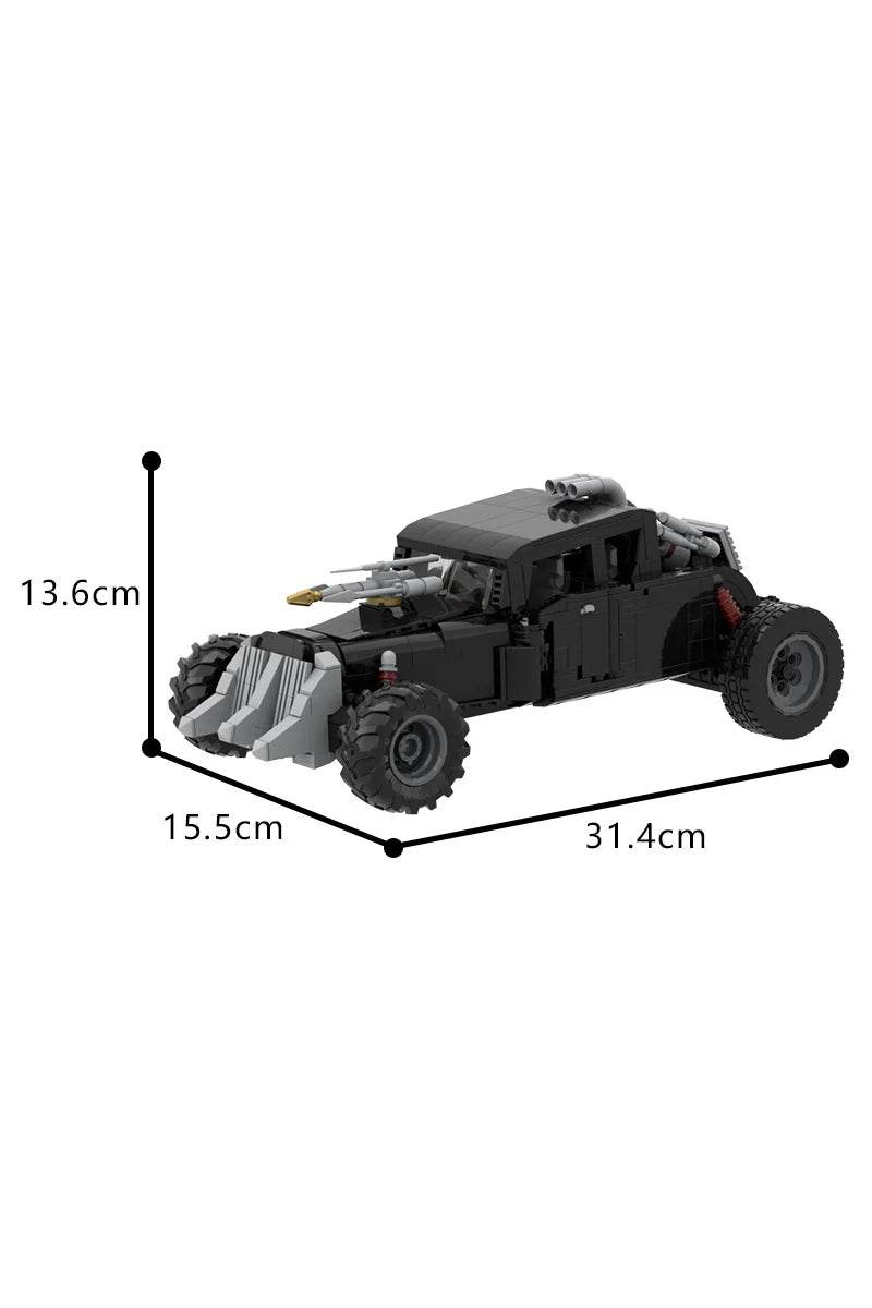 MOC Mad Max Fury Road Black Building Blocks Combat Truck Building Bricks MOC - ToylandEU