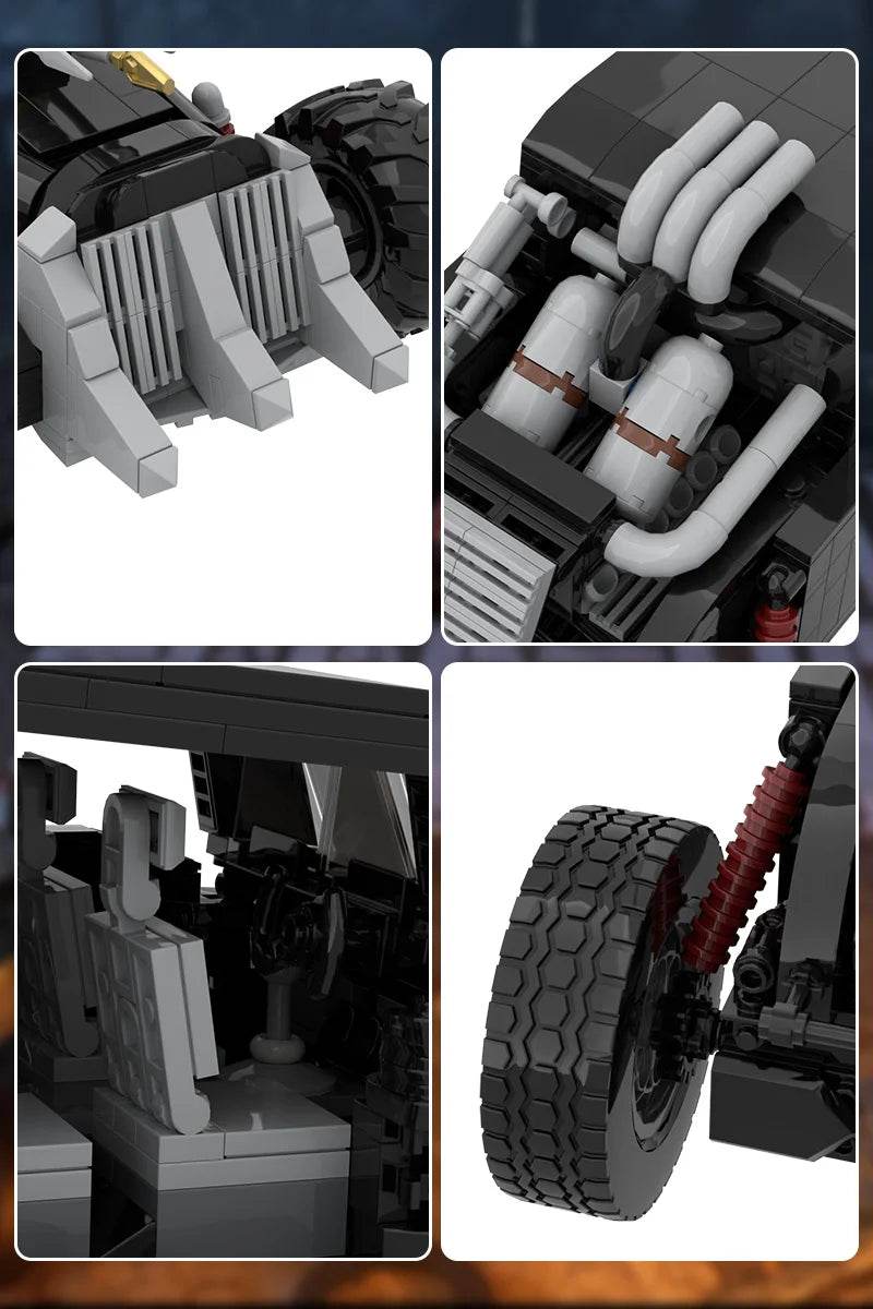 MOC Mad Max Fury Road Black Building Blocks Combat Truck Building Bricks MOC - ToylandEU