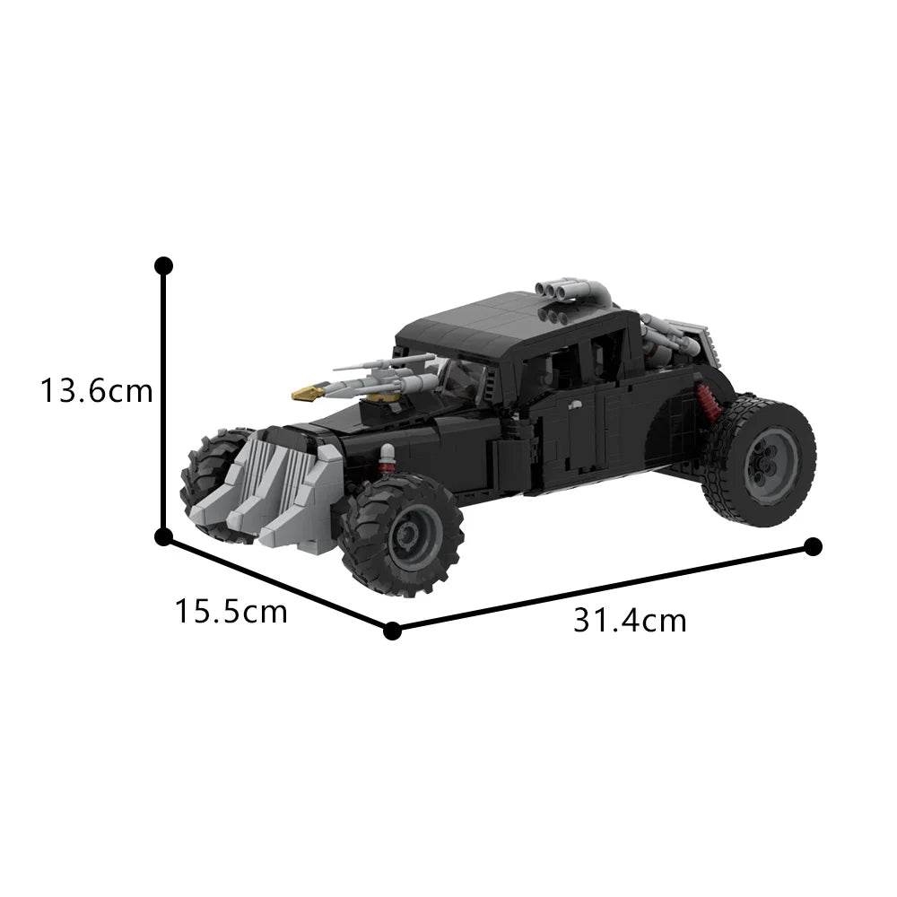 MOC Mad Max Fury Road Black Building Blocks Combat Truck Building Bricks MOC - ToylandEU
