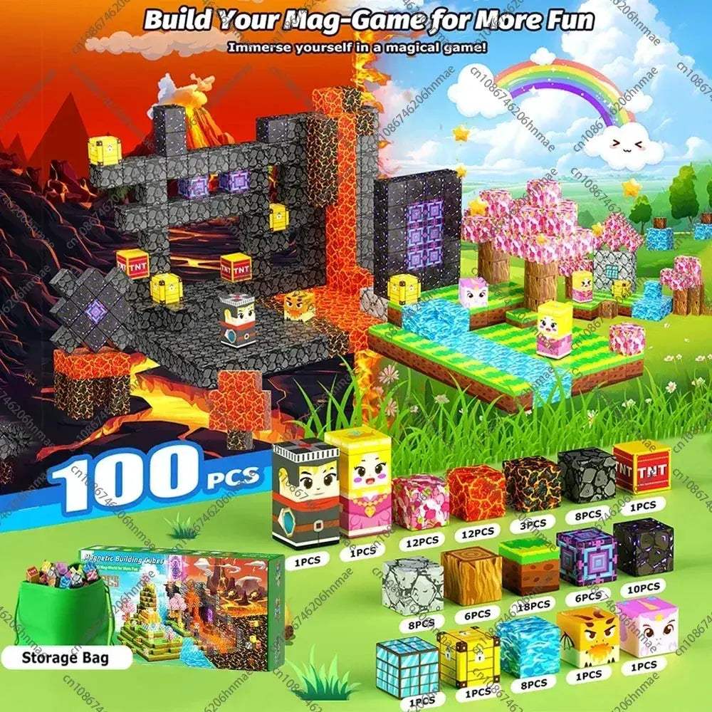 MOC Magnetic Building Blocks STEM Toy for Kids Montessori Learning - ToylandEU