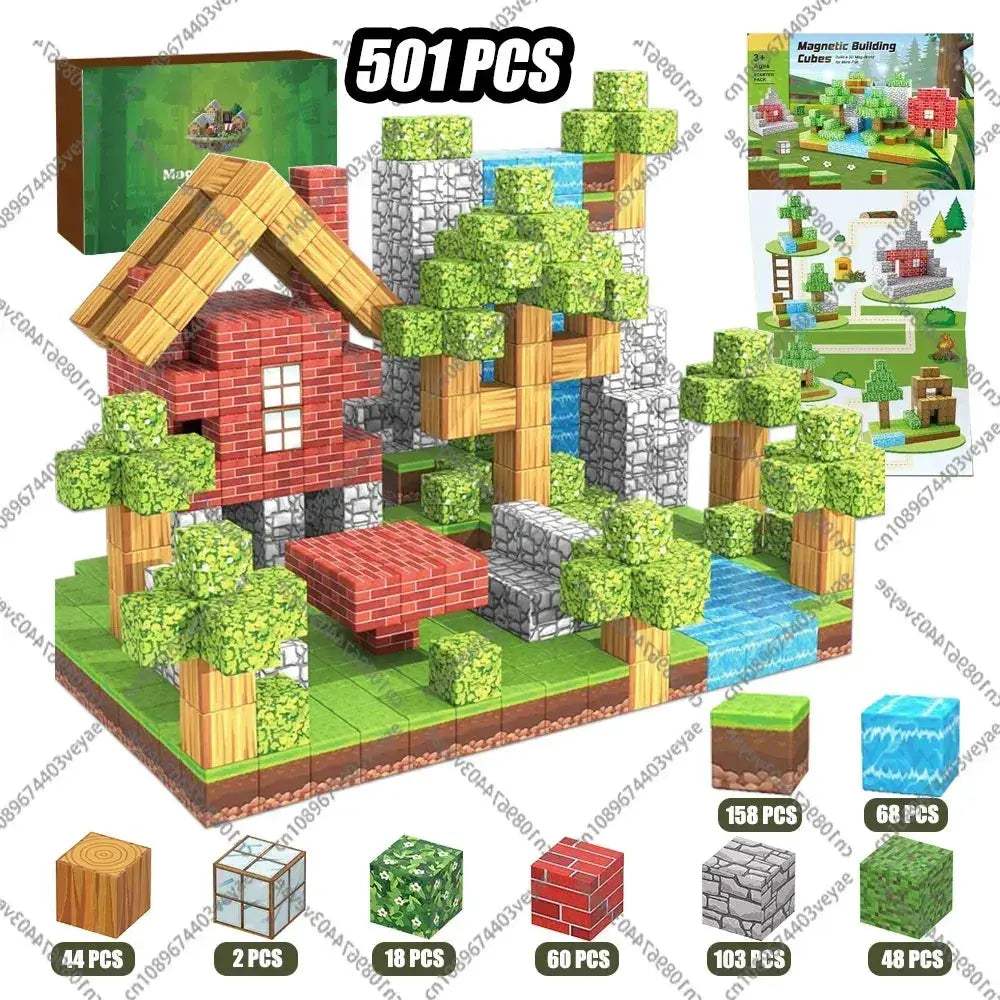 MOC Magnetic Building Blocks STEM Toy for Kids Montessori Learning - ToylandEU