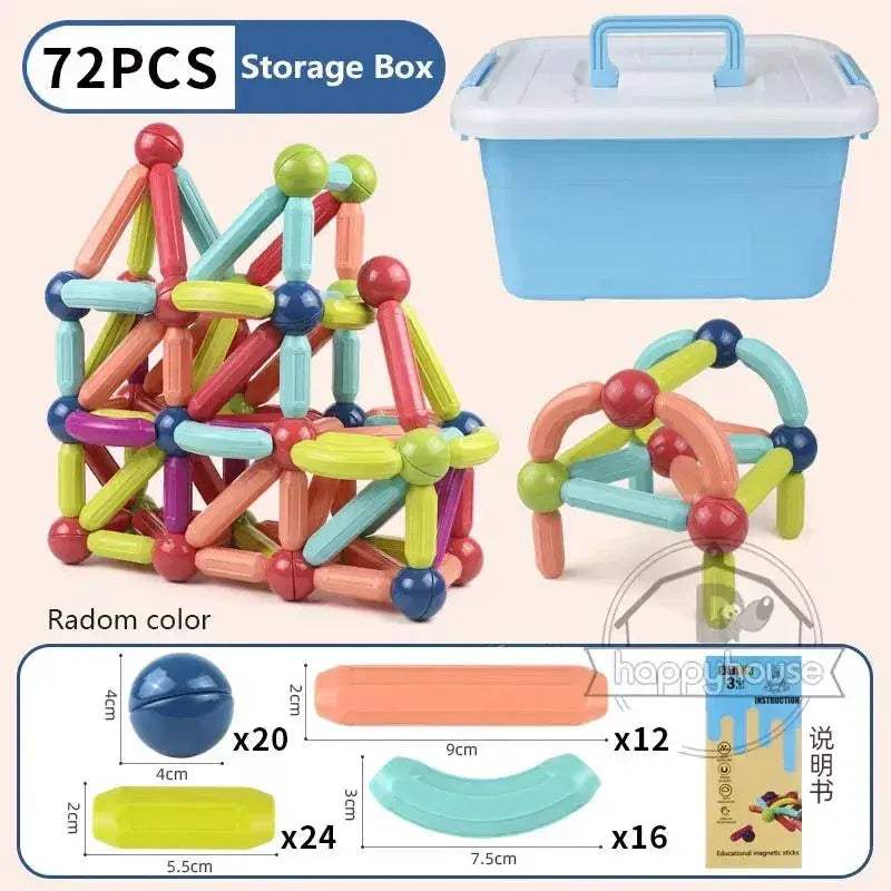 MOC Magnetic Building Blocks Set For STEM Learning Fun - ToylandEU