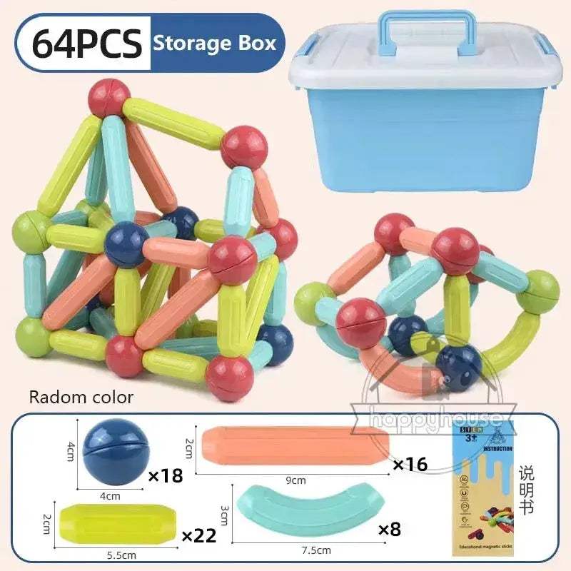 MOC Magnetic Building Blocks Set For STEM Learning Fun - ToylandEU