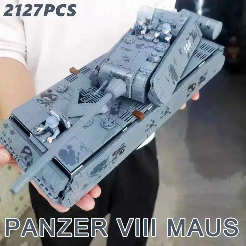 MOC Maus Tank Building Blocks Set Military Armor Compatible - ToylandEU