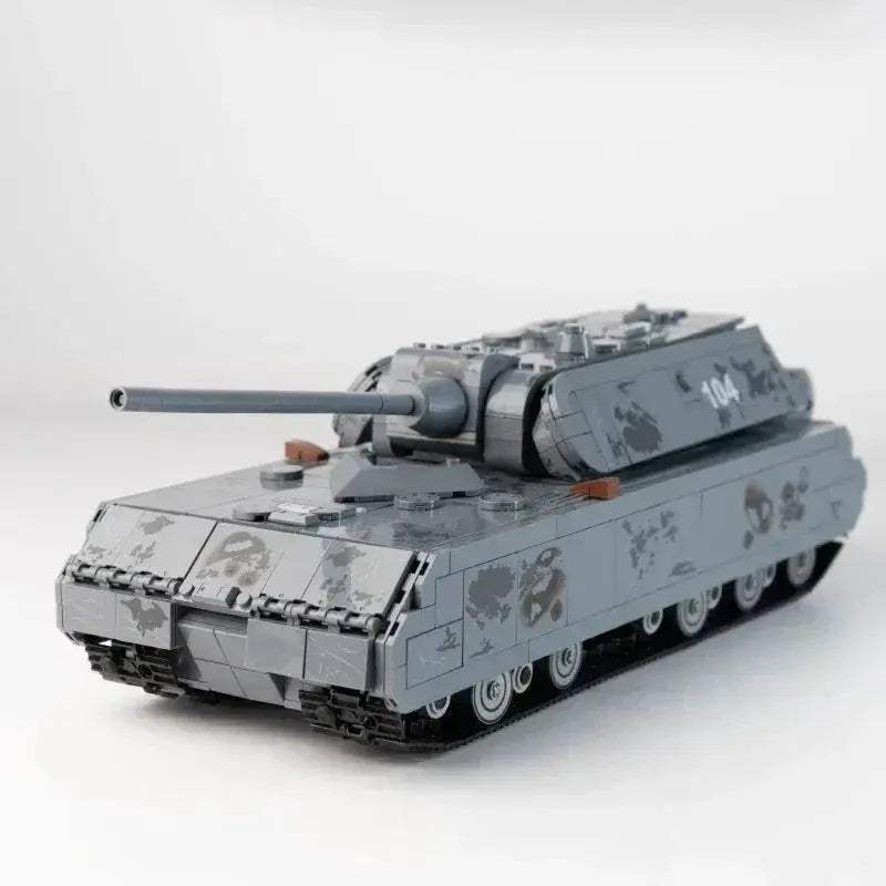 MOC Maus Tank Building Blocks Set Military Armor Compatible - ToylandEU