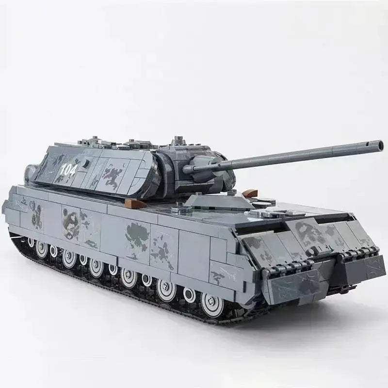 MOC Maus Tank Building Blocks Set Military Armor Compatible - ToylandEU