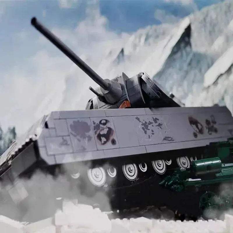 MOC Maus Tank Building Blocks Set Military Armor Compatible - ToylandEU