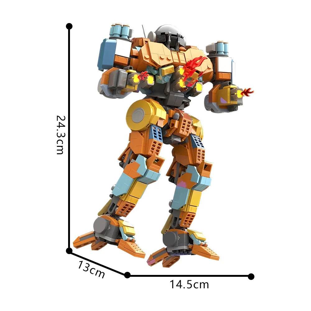 MOC MechWarrior Model Building Blocks Firestarter FS9 Robot Gift Building Bricks MOC - ToylandEU