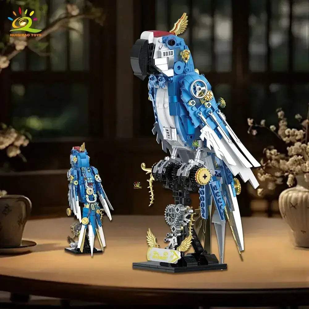 Mechanical Parrot Model Building Blocks Toy For Desk Decor - ToylandEU