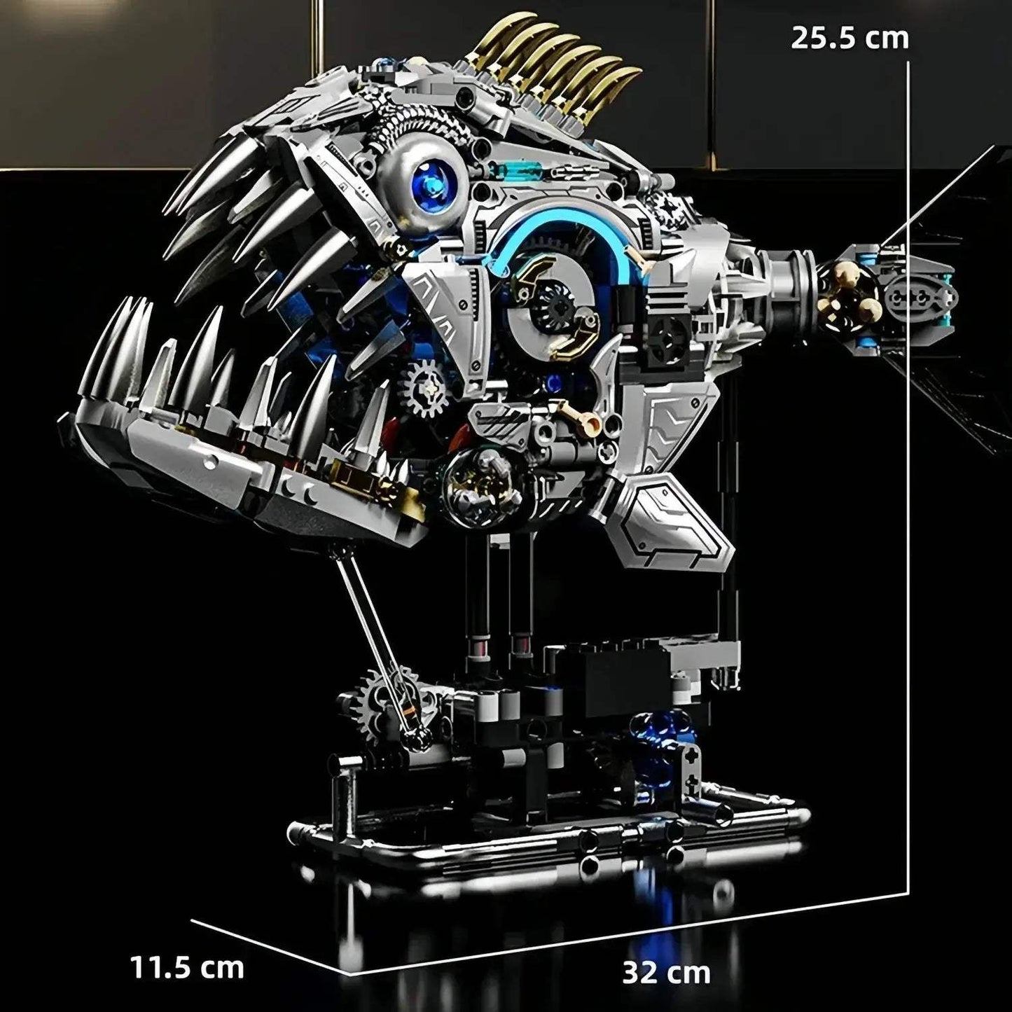 Mechanical Piranha Building Blocks Kit for STEM Education - ToylandEU