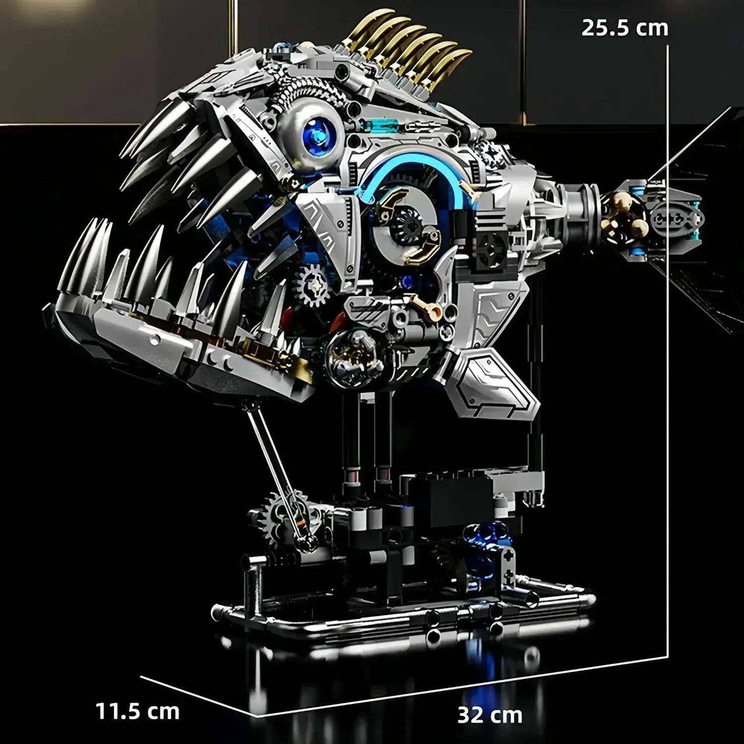 Mechanical Piranha Building Blocks Kit for STEM Education - ToylandEU