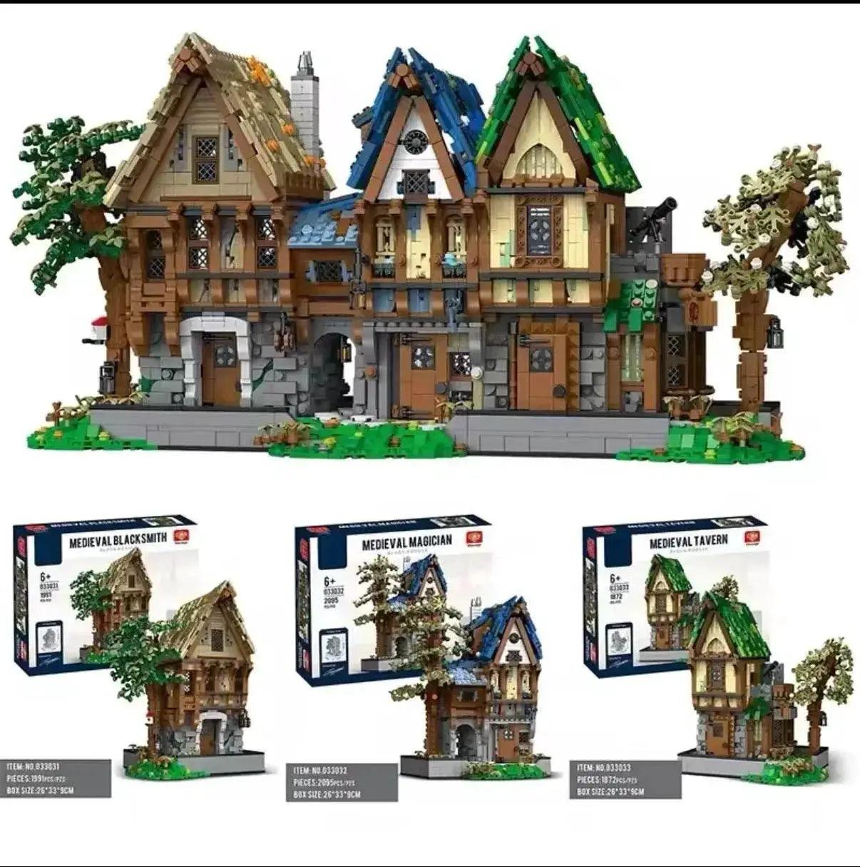  MOC Medieval Blacksmith Shop Magic House Tavern Building Blocks Set -  ToylandEU™