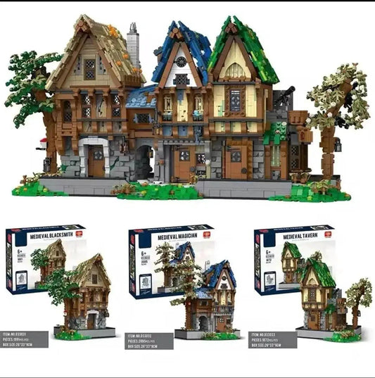  MOC Medieval Blacksmith Shop Magic House Tavern Building Blocks Set -  ToylandEU™