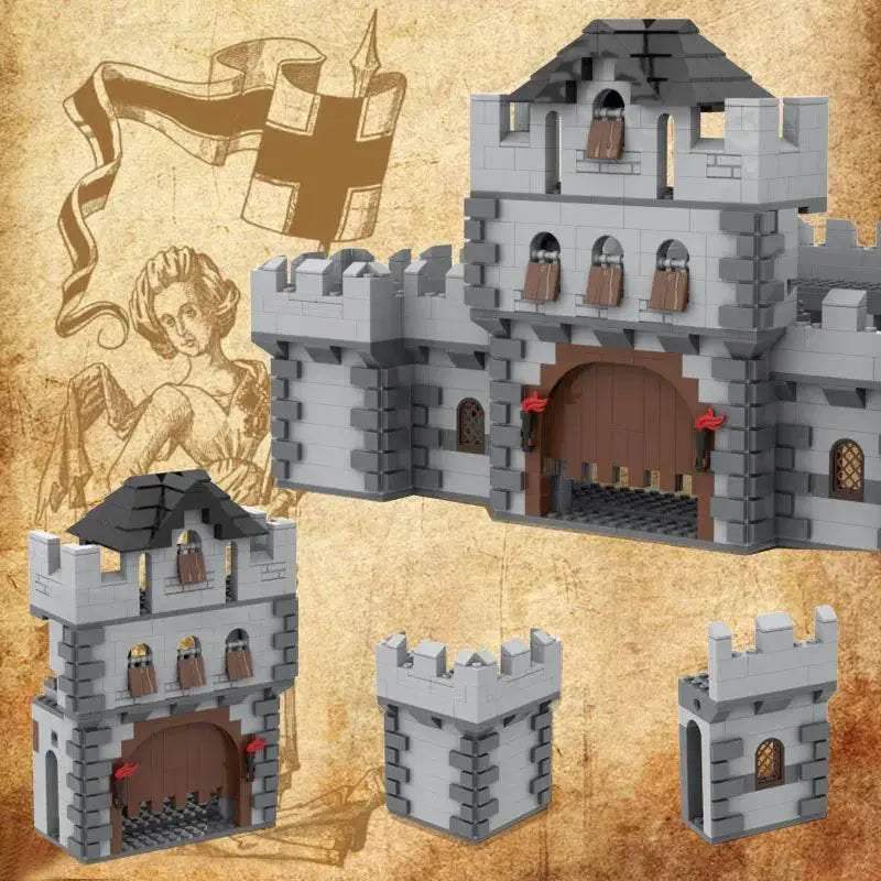 Medieval Castle Siege Weapons Building Blocks Army Knights Toys - ToylandEU