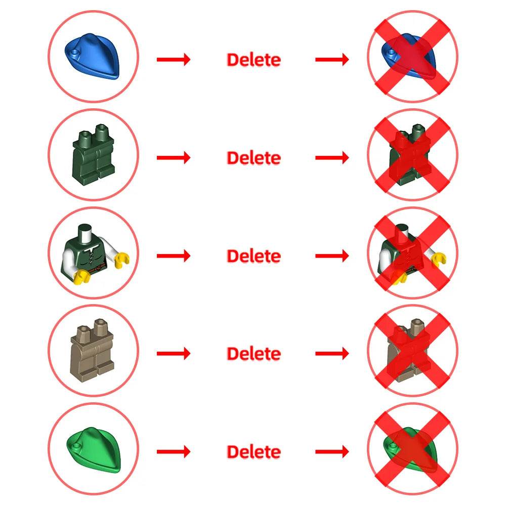 MOC Medieval Forestmen River Fortress Model Building Blocks Gift - ToylandEU