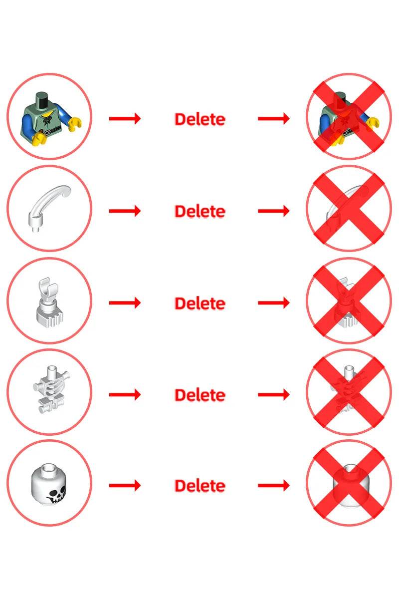 MOC Medieval Forestmen River Fortress Model Building Blocks Gift - ToylandEU