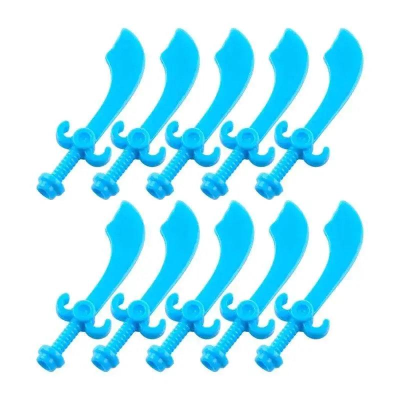  MOC Medieval Military Weapons Building Blocks Sword Warrior Figures -  ToylandEU™