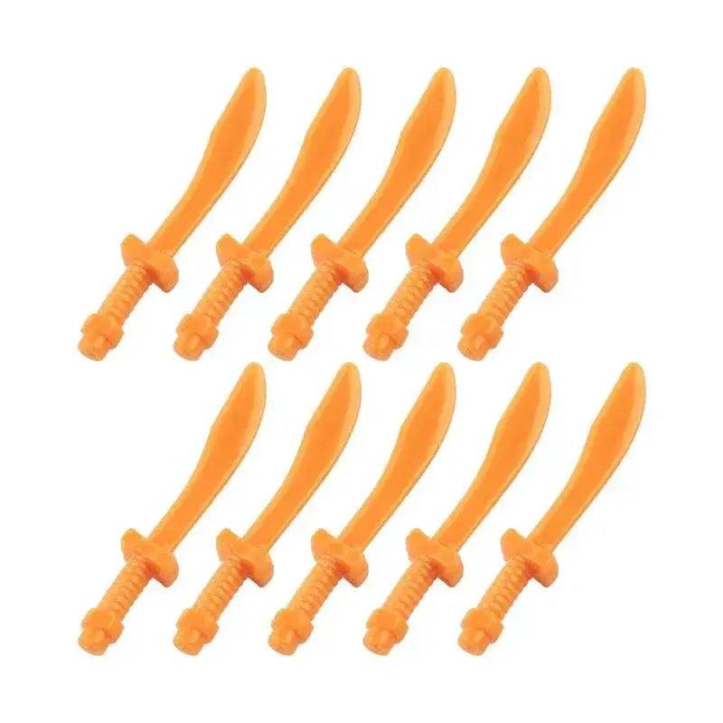  MOC Medieval Military Weapons Building Blocks Sword Warrior Figures -  ToylandEU™