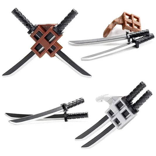  MOC Medieval Military Weapons Building Blocks Sword Warrior Figures -  ToylandEU™