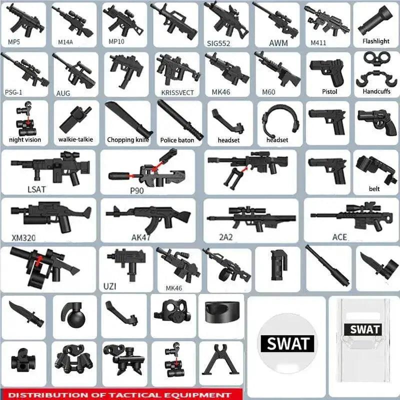  MOC Military Arsenal Special Force WW2 Infantry Building Block Toys Building Bricks MOC -  ToylandEU™