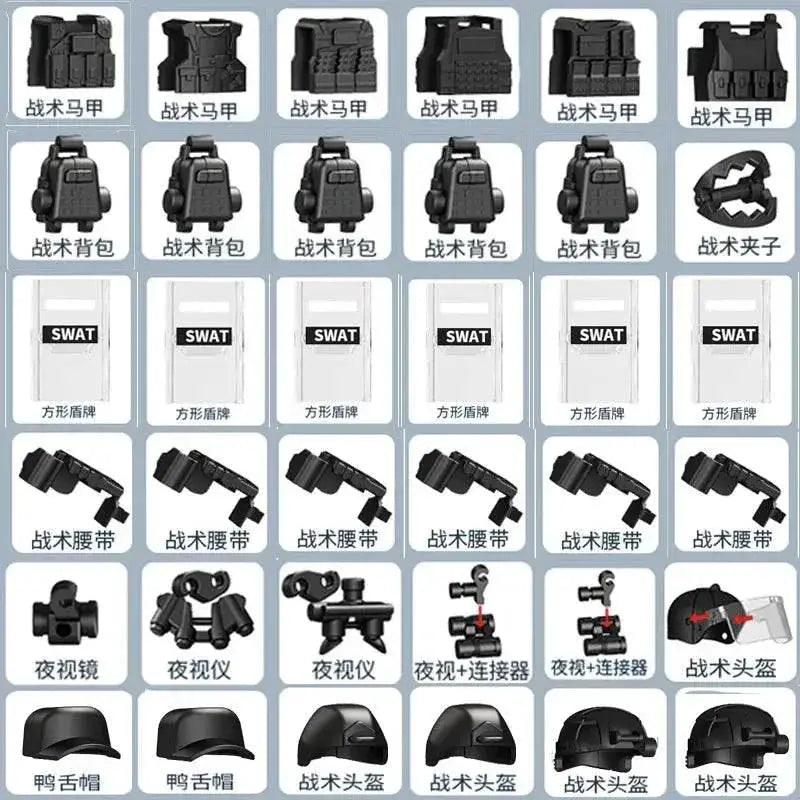  MOC Military Arsenal Special Force WW2 Infantry Building Block Toys Building Bricks MOC -  ToylandEU™