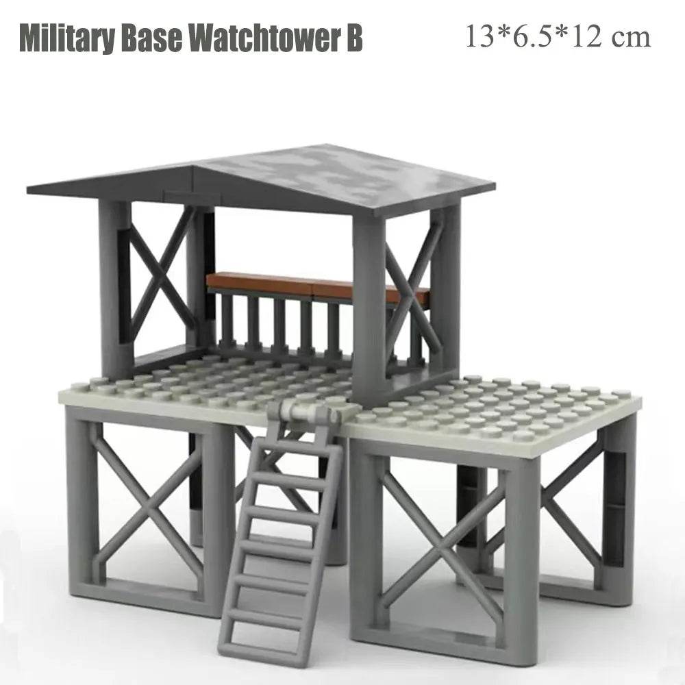 MOC Military Base Watchtower Assembly Building Block Toys Gift Building Bricks MOC - ToylandEU