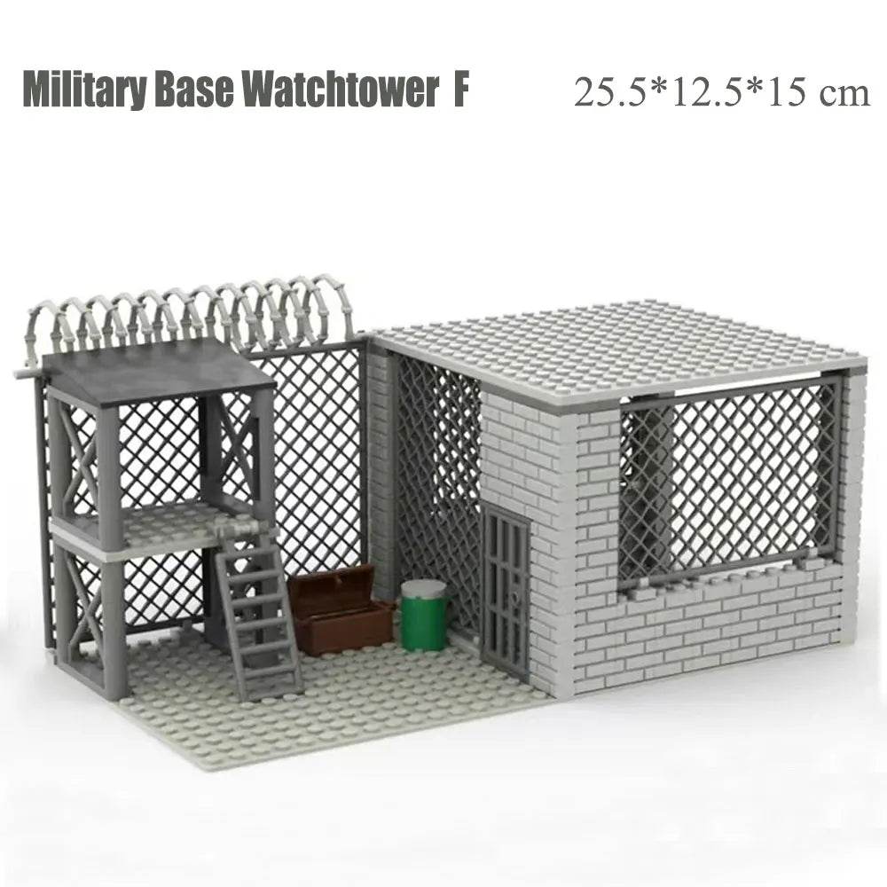 MOC Military Base Watchtower Assembly Building Block Toys Gift Building Bricks MOC - ToylandEU