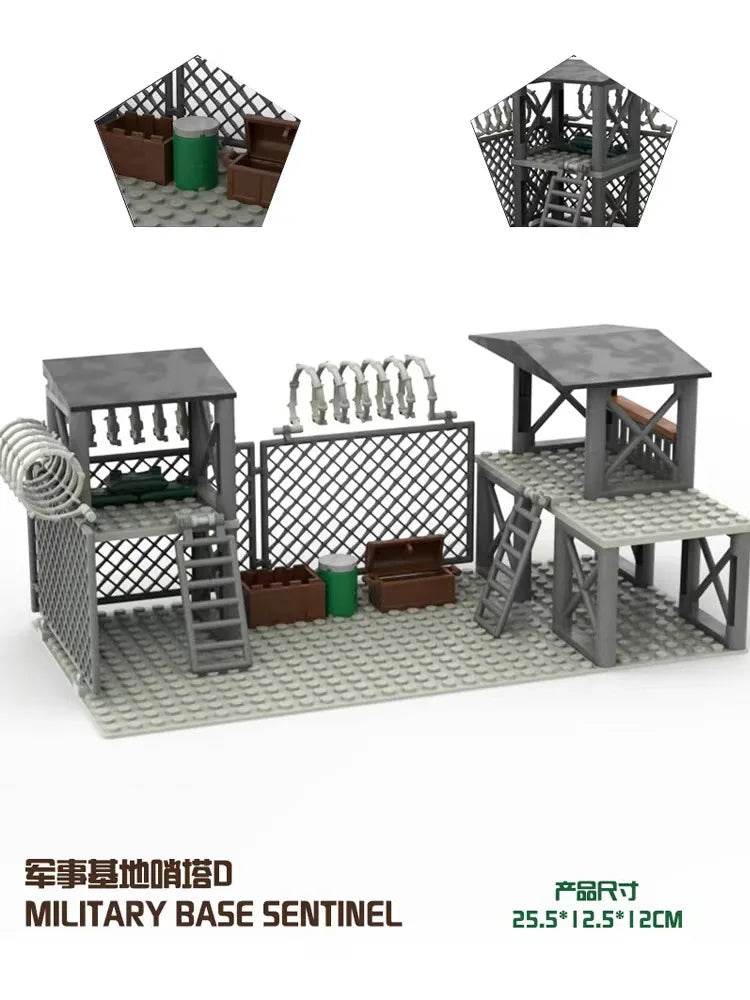 MOC Military Base Watchtower Assembly Building Block Toys Gift Building Bricks MOC - ToylandEU