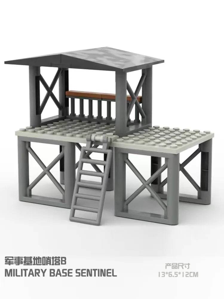 MOC Military Base Watchtower Assembly Building Block Toys Gift Building Bricks MOC - ToylandEU