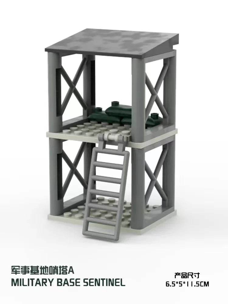MOC Military Base Watchtower Assembly Building Block Toys Gift Building Bricks MOC - ToylandEU