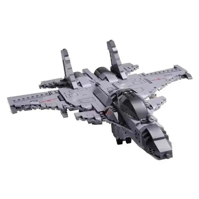 Military Fighter Jet Building Blocks J15 Educational Set - ToylandEU