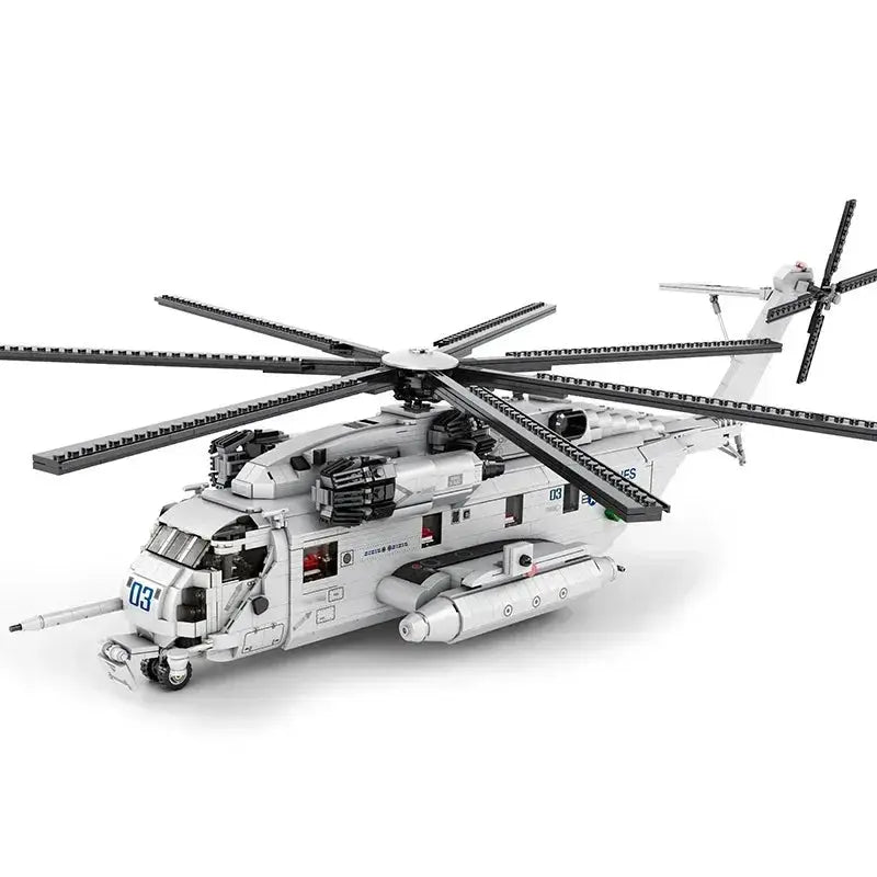 MOC Military Helicopter Building Blocks Educational Toy - ToylandEU