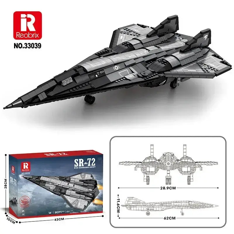 MOC Military Helicopter Building Blocks Educational Toy - ToylandEU
