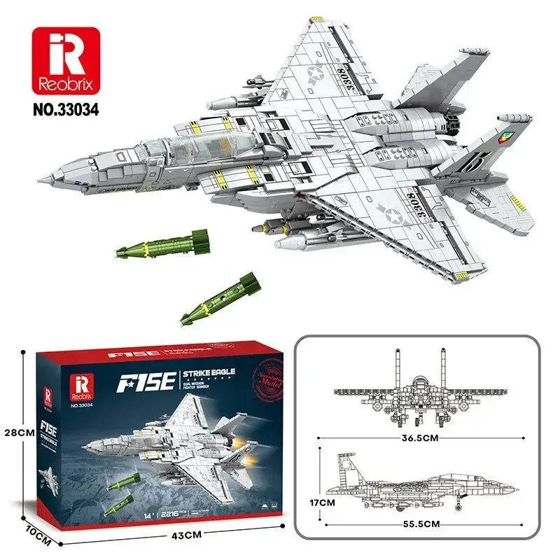 MOC Military Helicopter Building Blocks Educational Toy - ToylandEU