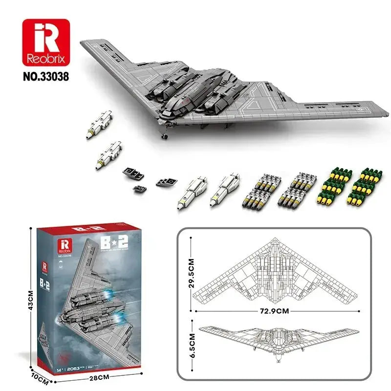 MOC Military Helicopter Building Blocks Educational Toy - ToylandEU