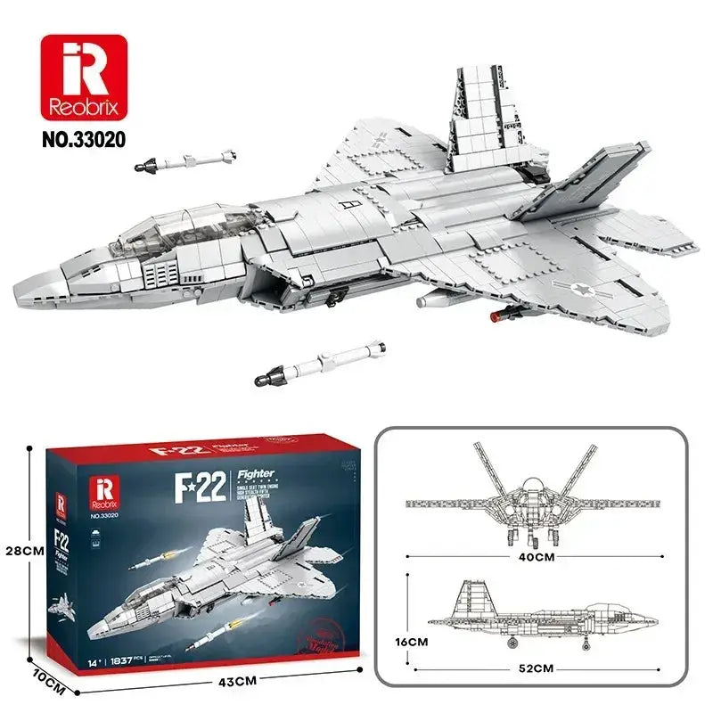 MOC Military Helicopter Building Blocks Educational Toy - ToylandEU