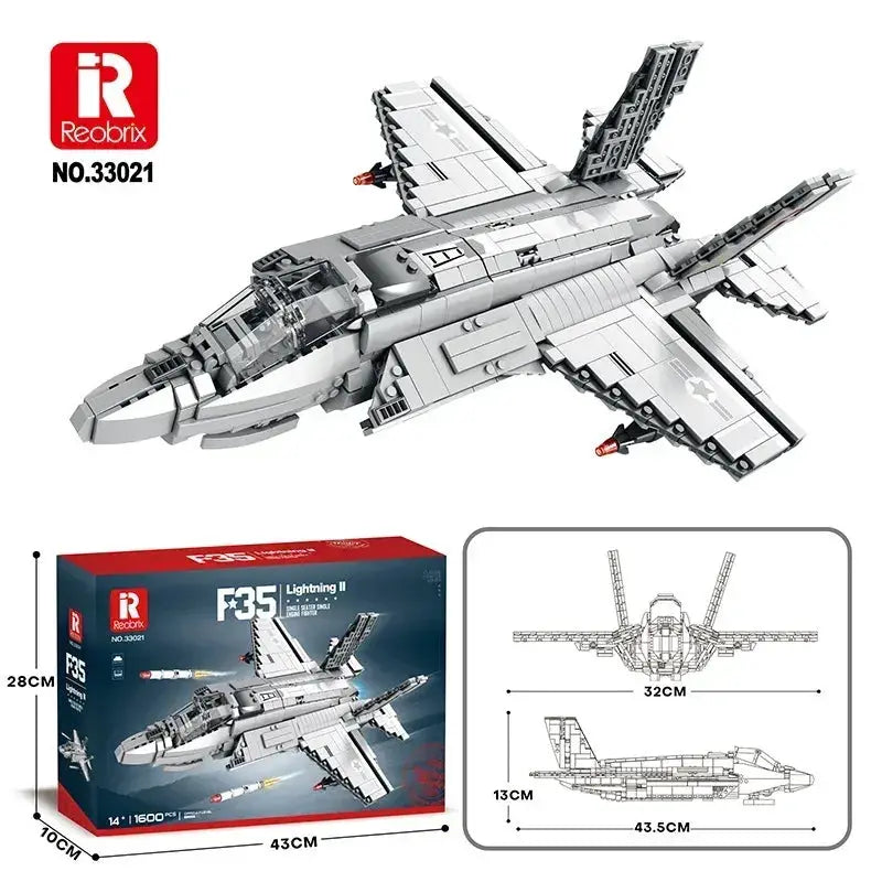 MOC Military Helicopter Building Blocks Educational Toy - ToylandEU