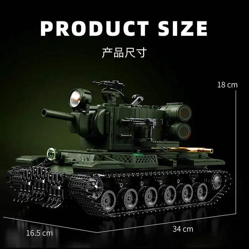 MOC Military KV2 Tank Building Blocks Set for Collectors - ToylandEU