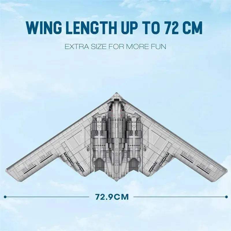 Military Stealth Bomber Building Blocks For Adults Collectible - ToylandEU