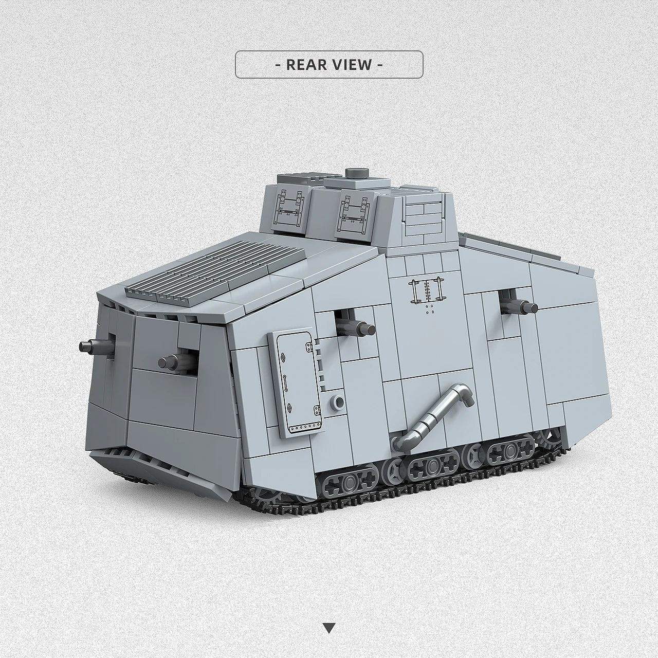 MOC Military Tank Building Blocks Educational Model Kit - ToylandEU