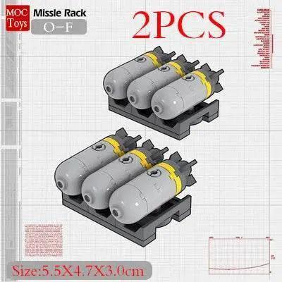  MOC Military Weapons Missile Model Building Blocks Supply Container -  ToylandEU™