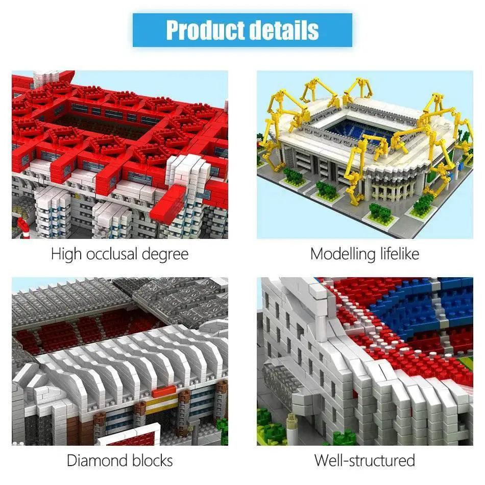  MOC Mini Famous Architecture Football Field Building Blocks Toys -  ToylandEU™