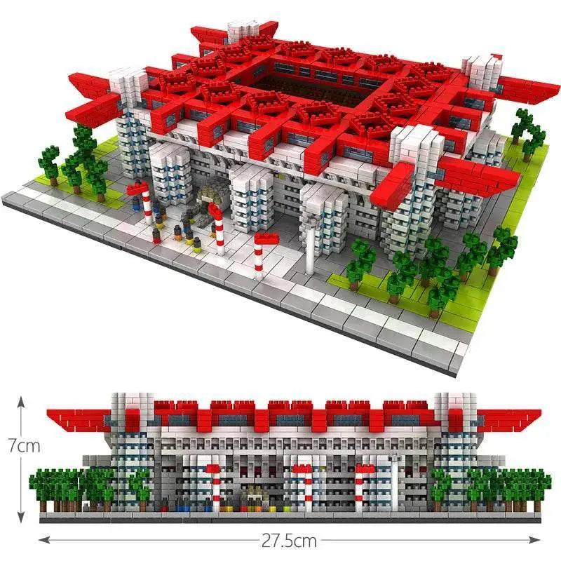  MOC Mini Famous Architecture Football Field Building Blocks Toys -  ToylandEU™