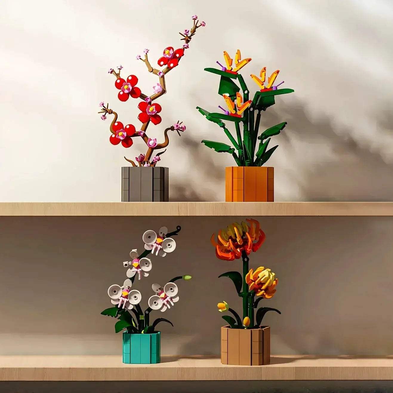 Miniature Flower Building Blocks Gift Set for Moms - ToylandEU