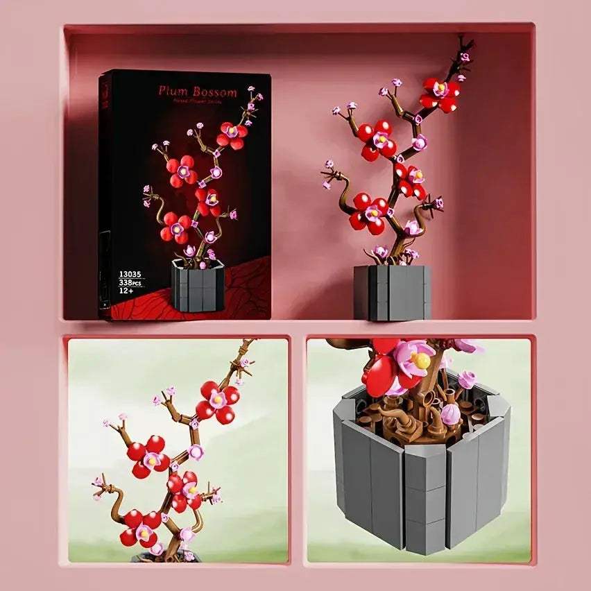 Miniature Flower Building Blocks Gift Set for Moms - ToylandEU