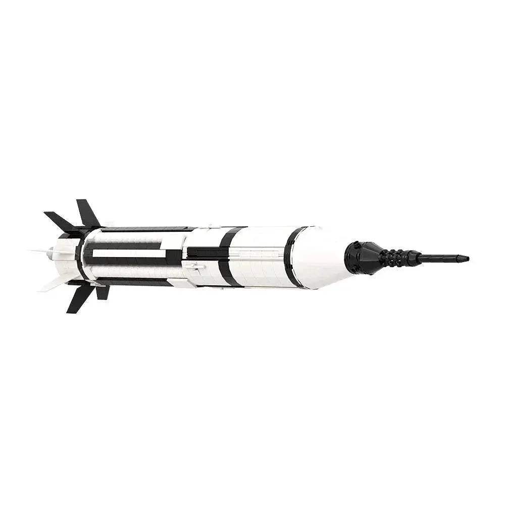 Moc Saturn 1B 110 Scale Booster Carrier Rocket Building Blocks - ToylandEU
