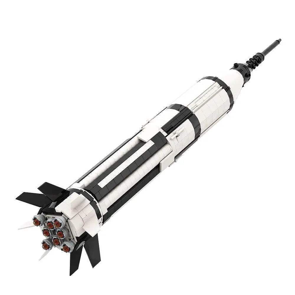 Moc Saturn 1B 110 Scale Booster Carrier Rocket Building Blocks - ToylandEU