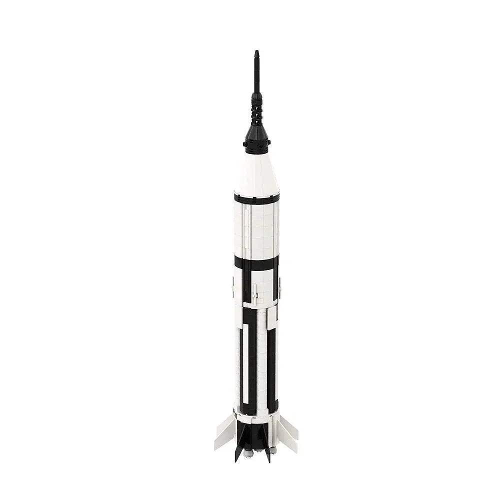 Moc Saturn 1B 110 Scale Booster Carrier Rocket Building Blocks - ToylandEU